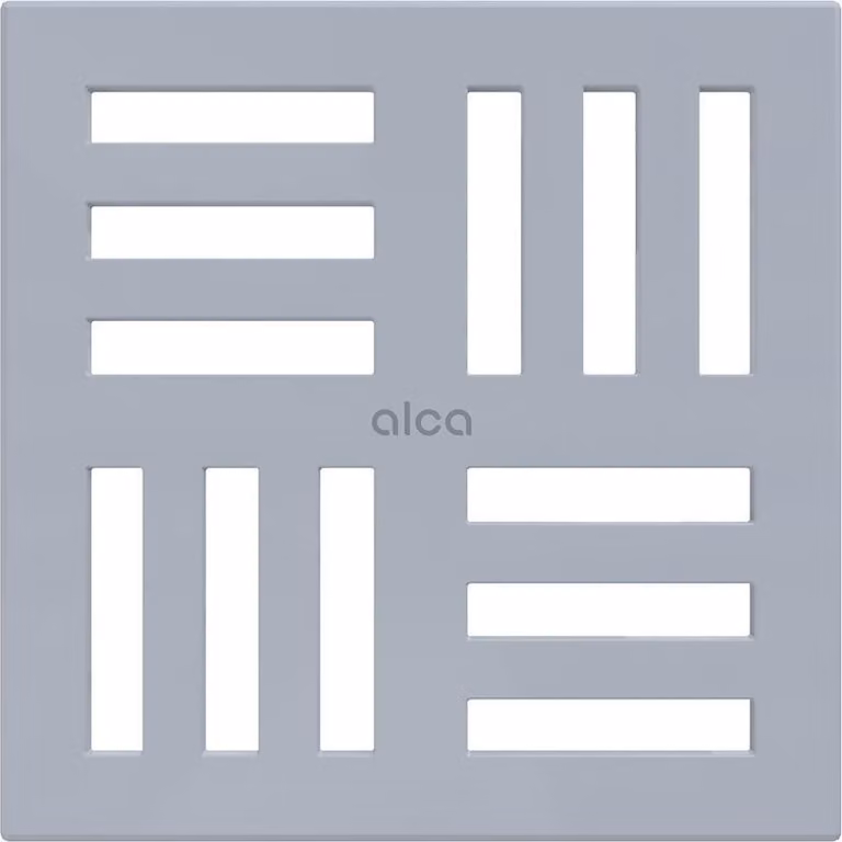 AlcaDrain Design Rost  102×102 mm Grau für Bodenablauf