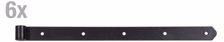 Alberts 835866 Nastro per tapparelle | nero | rotolo Ø16mm | misura 500x35mm | set di 6