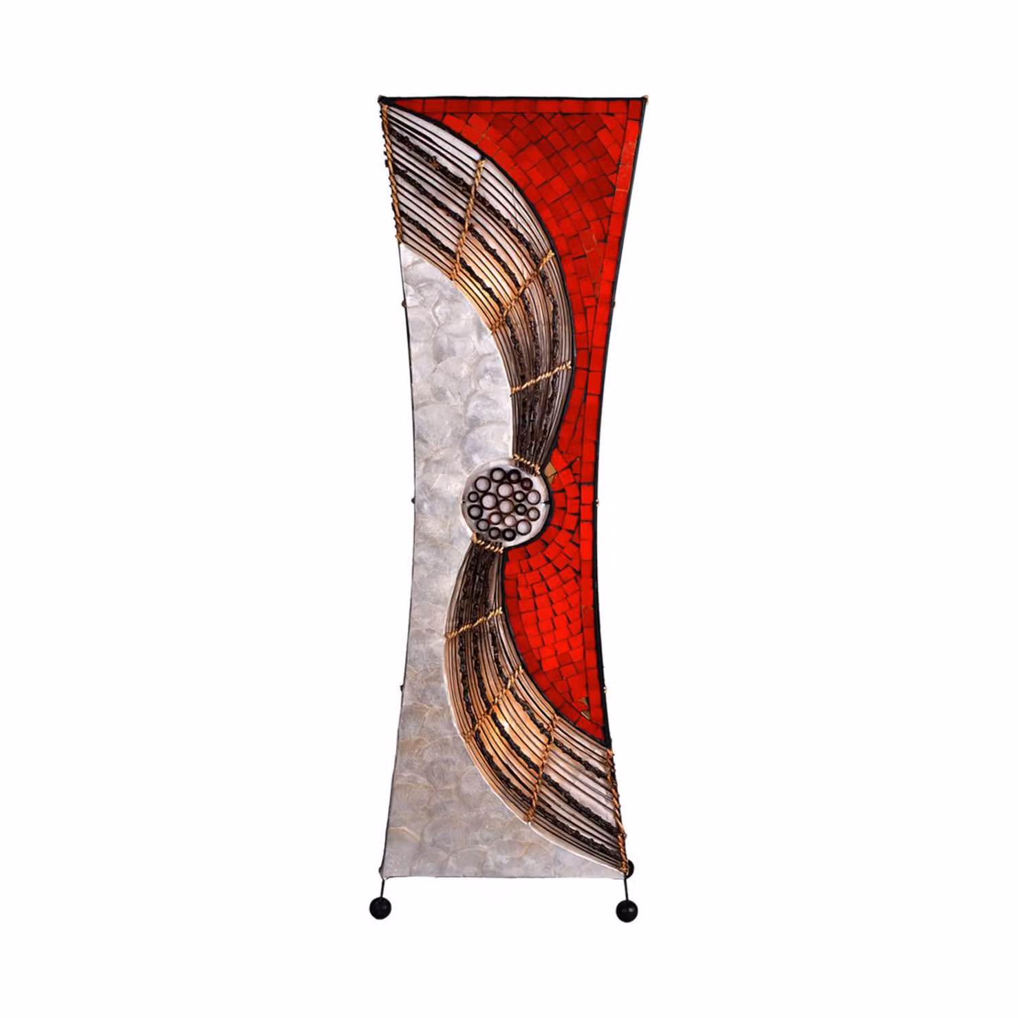 Woru Lampada da terra ALISA, Rosso, Soggiorno / Sala da pranzo, Design, Lampada da terra