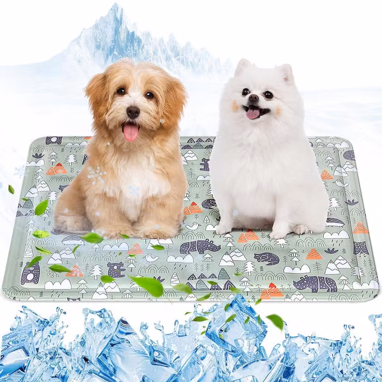 Tappetino refrigerante per cani, 50x65 cm, auto-refrigerante, gel non tossico, impermeabile. Dimensioni: 50 x 65 cm