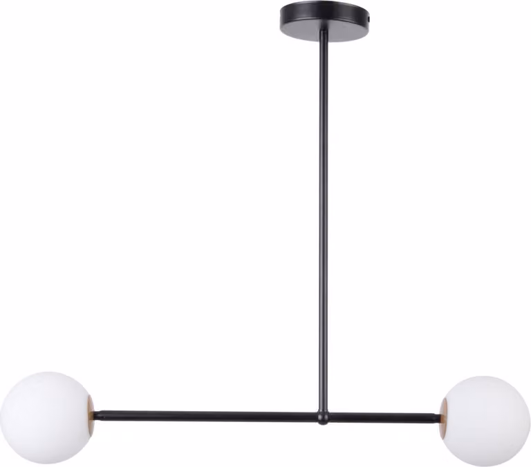 Lampada a sospensione Gama bianco e nero 2xG9x12W in metallo, dimensioni: 60x80x12 cm, IP20, Sigma Lighting