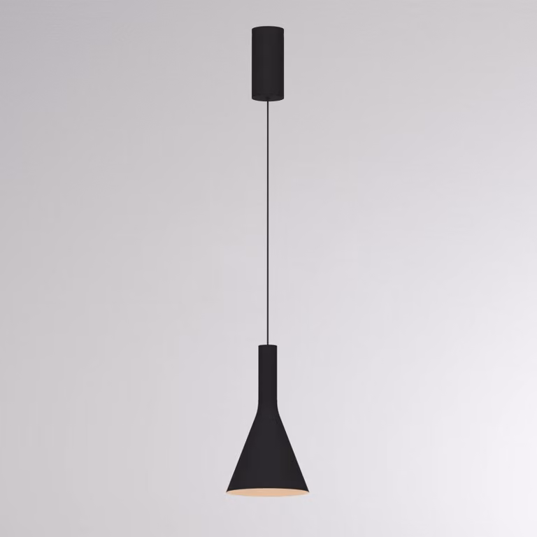 Molto Luce Lampada a sospensione LORA I, dimmerabile, Nero, Soggiorno / Sala da pranzo, Metallo, Moderno, Lampada a sospensione