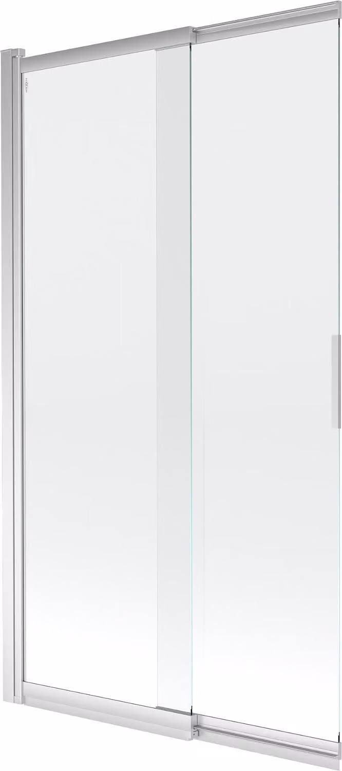 Mexen Fox paratia da vasca da bagno a 2 ante scorrevoli 100 x 150 cm, trasparente, cromo - 891-100-002-01-00
