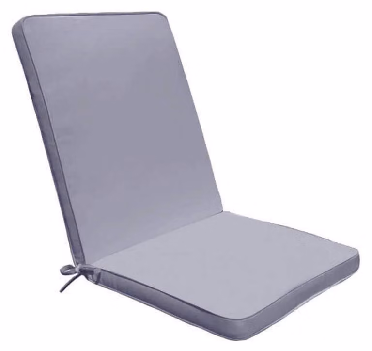 Cuscino Real Medio 90x40x4 cm in Poliestere Grigio