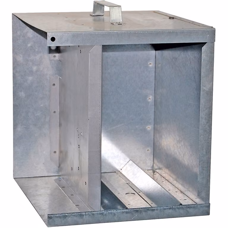 Box batteria in metallo Kerbl con tetto per dispositivi AN-12V