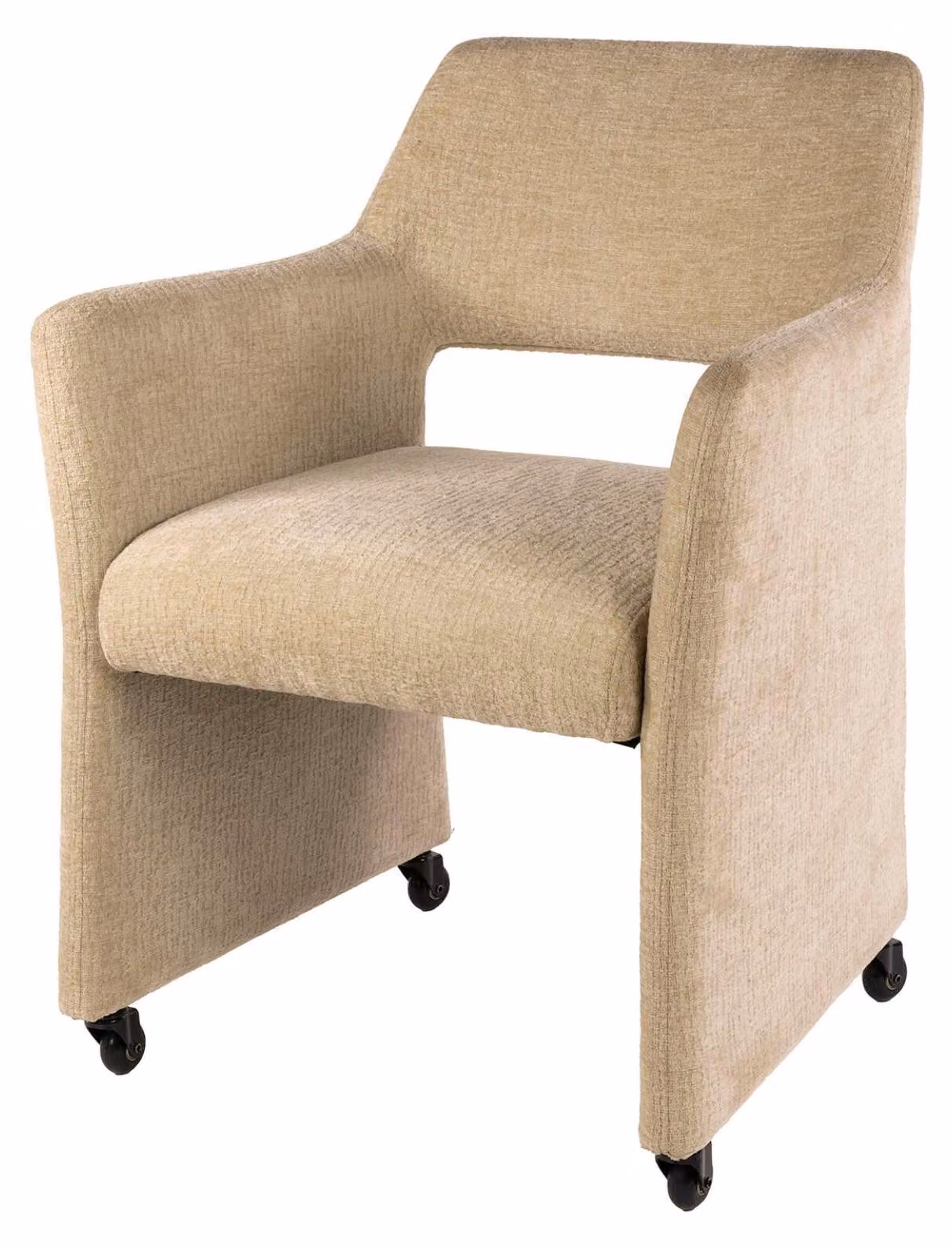 Sedia da pranzo FURNLUX Forma Crema e Nero 61 cm / Colore principale: Beige / Dimensioni: 61 x 82 x 64 cm