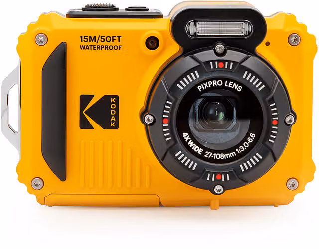 Fotocamera digitale compatta Kodak PixPro WPZ2 da 16,35 megapixel, Giallo