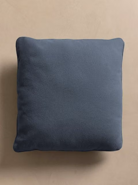 Cuscino quadrato Bloq blu Kenay Home in cotone con rivestimento lavabile L/P/H: 45 x 45 x 45 cm