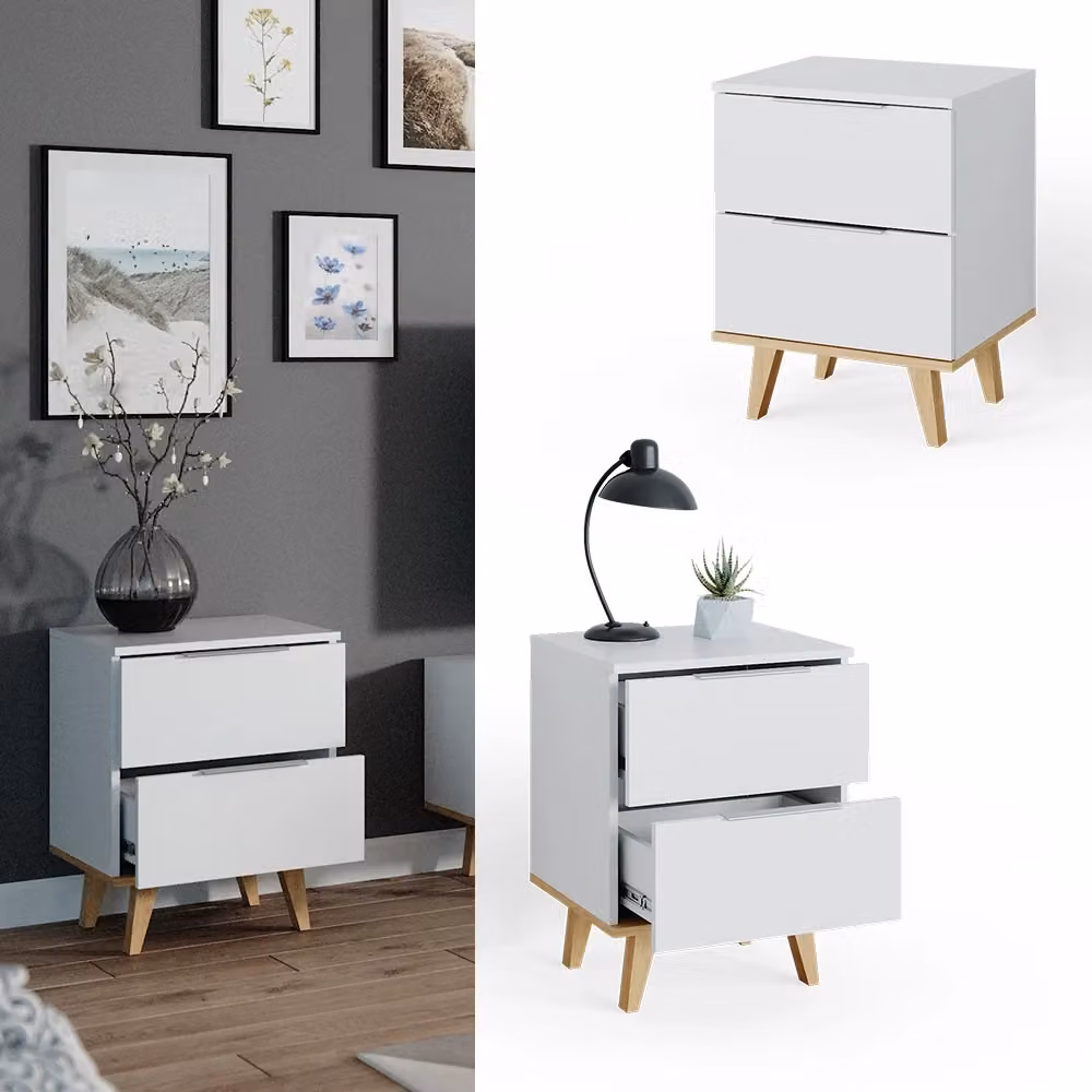 Cassettiera moderna Nautica Vicco Bianco L: 61 cm, P: 45.9 cm, H: 40 cm – 2