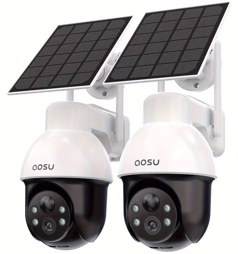 Telecamera di sicurezza wireless - Telecamera per esterni - Telecamera con pannello solare - Telecamera Wi-Fi - Telecamera di sorveglianza
