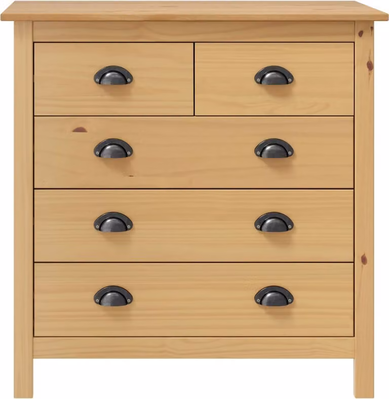 Credenza Hill 79x40x80 cm Legno Massello di Pino