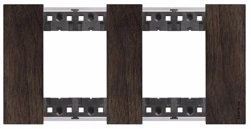 Pannello 2 x 2 modulo in legno BTicino Living Now KA4802M2L_ Noce