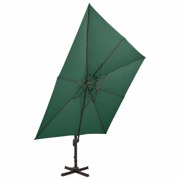 vidaXL Ombrello Ampel con ventilazione 300x300 cm Verde