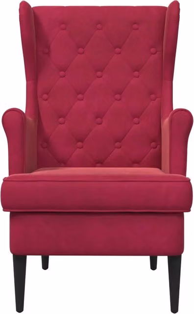 Poltrona | Sedia Relax Rosso Vino Velluto