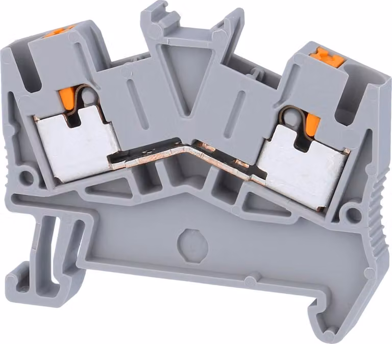 Morsetto passacavo PTS 2,5 di Phoenix Contact, con connessione a molla push-in, tensione nominale 800V, corrente di breve durata 0,30kA - 1 pezzo