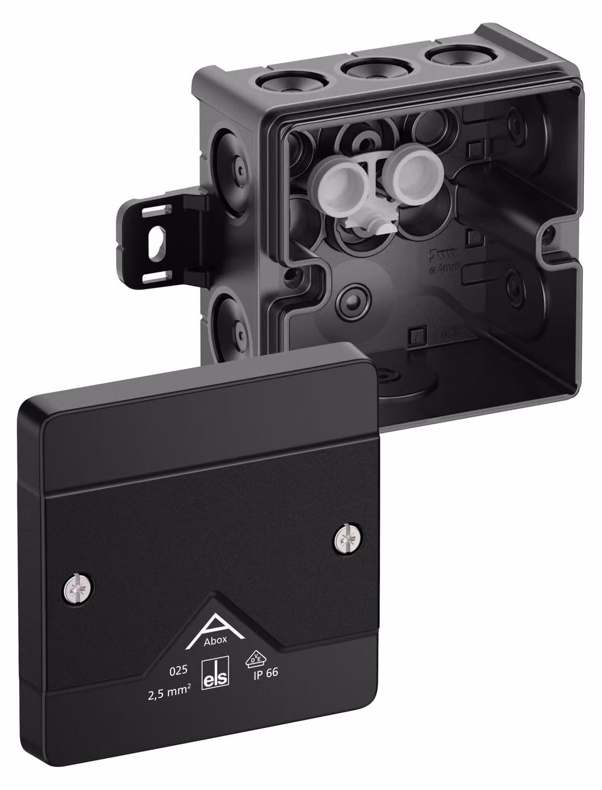 Spelsberg, scatola di derivazione IP66, sezione 2,5 mm², modello Abox 025 AB-L, colore nero