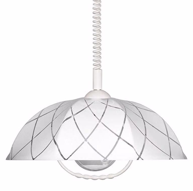Lampadario da cucina classico bianco E27