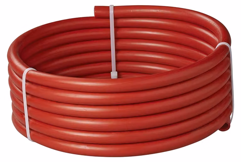Tubo per acqua potabile, colore rosso, lunghezza 5,00 metri, diametro 10x15 mm