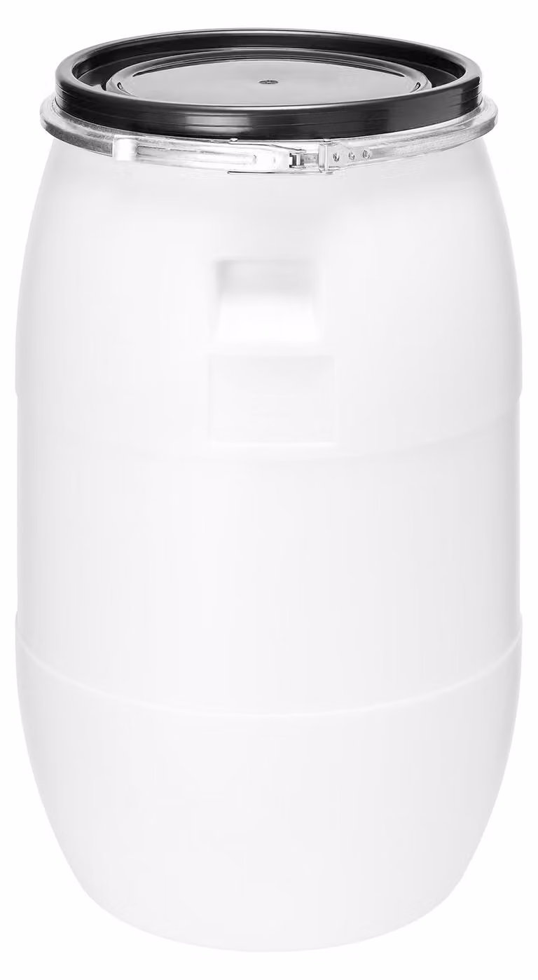 Garronda 85L fusto in plastica HDPE per alimenti per casa e giardino GD-0078, bianco