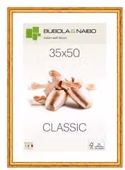 Cornice in legno CLASSIC CLAUDIA Bubola & Naibo Oro anticato L 35 cm x H 50 cm