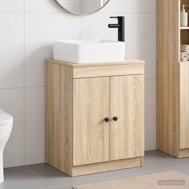 Set di mobili per il bagno Rovere Sonoma Legno ingegnerizzato 3404234