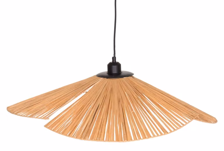 Lampada da soffitto LEIJA in rafia, Ø 68 cm