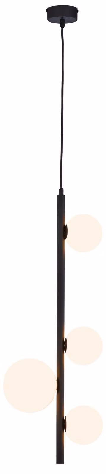 Lampada a sospensione TAIDA bianco e nero 4xG9x8W in metallo, dimensioni: 130x25,5x14 cm, IP20, Jupiter
