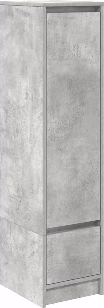 Credenza Grigio Cemento 29,5x34x119,5 cm in Legno Multistrato