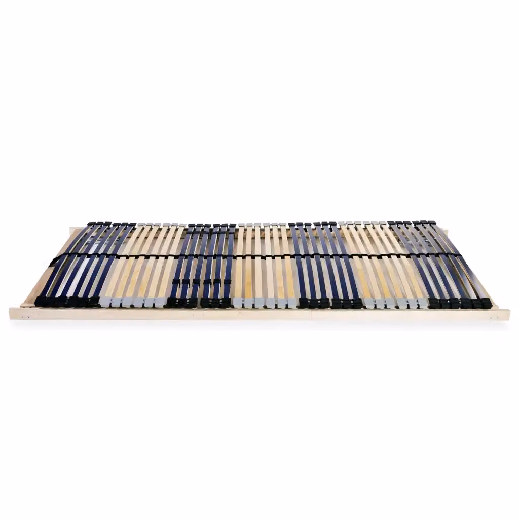 Letto singolo per adulti con rete a doghe in legno di faggio e betulla a 7 zone e 42 doghe L: 80 cm, P: 200 cm – 2