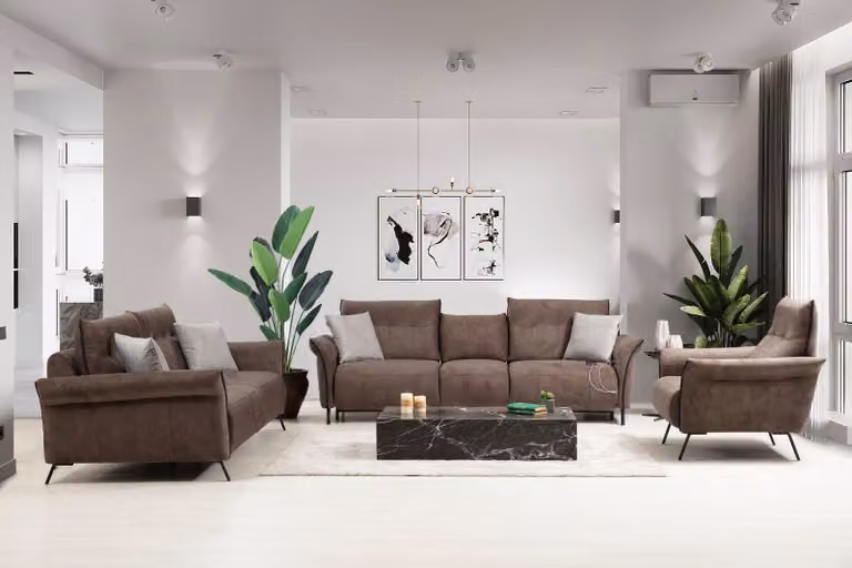 Set Wohnzimmer Sofa Couch Designer Modern Sofagarnitur Luxus Sessel