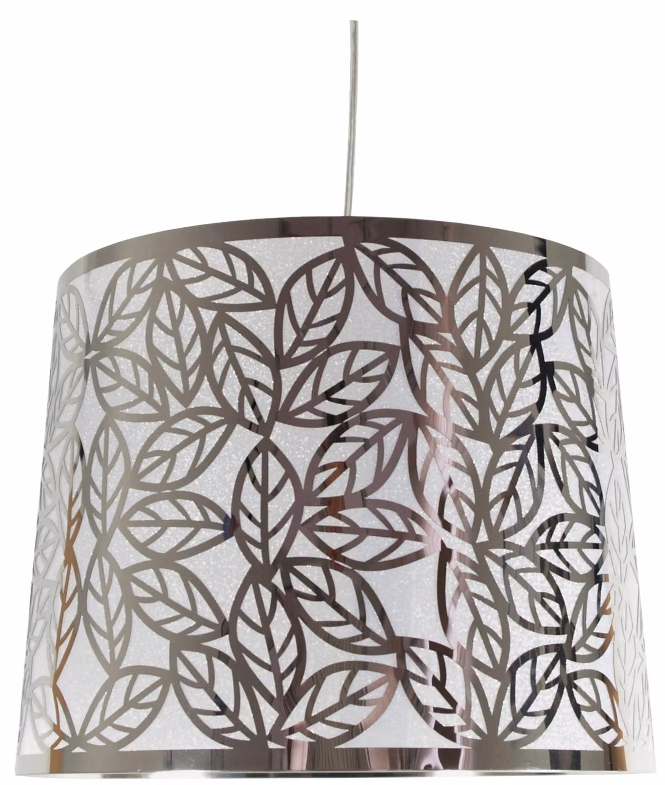 Lampadario a sospensione rotondo moderno ANDROMEDA - 1xE27, 60W, cromato