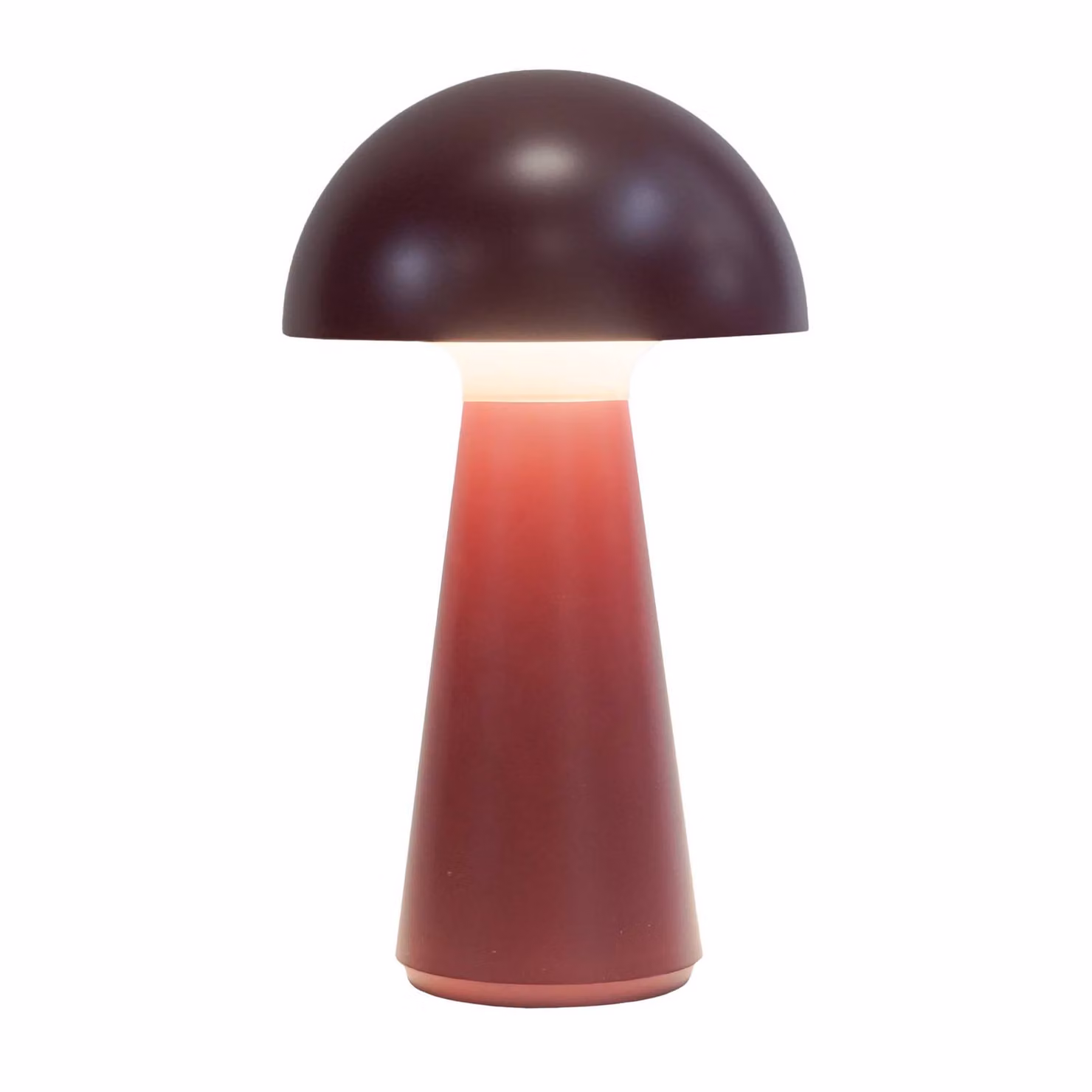Sirius Lampada LED da tavolo ricaricabile Sam bordeaux, plastica, H 28 cm, IP54 Sam, dimmerabile, Rosso, Plastica, Scandinavo