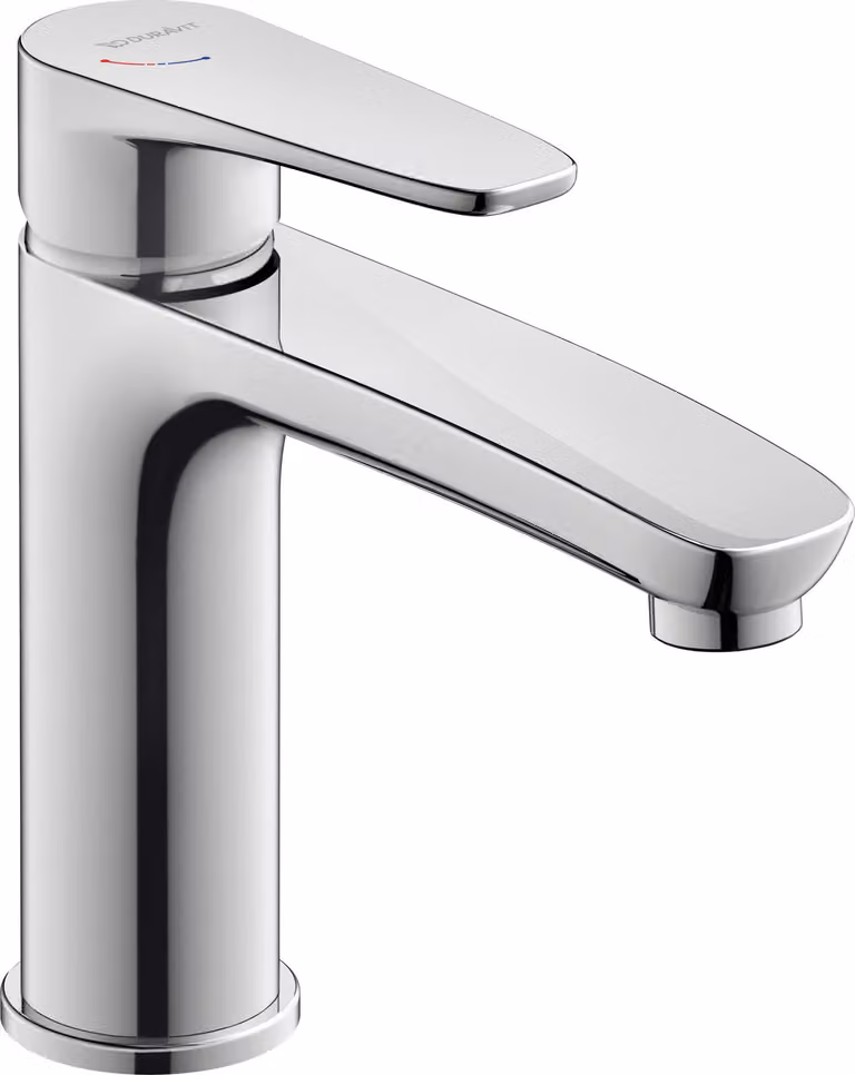Duravit B.1 Mitigeur monocommandé pour lavabo S, FreshStart, Minusflow, saillie 139mm, sans garniture d'écoulement, B11023002010, B11023002010