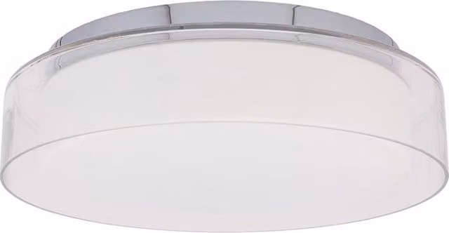 Plafoniera LED Nowodvorski PAN cromata vetro Ø35 IP44