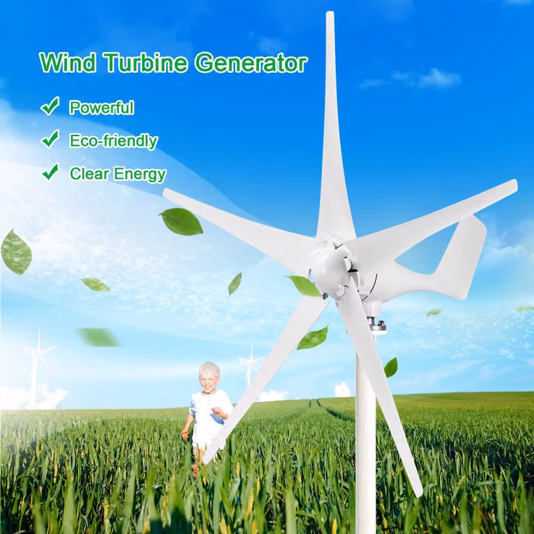 12 V 1200W generatore eolico con controller caricabatterie 5 pale tipo MinityPe Turbine Kit chiaro energia mulino a vento per le strade di casa barche