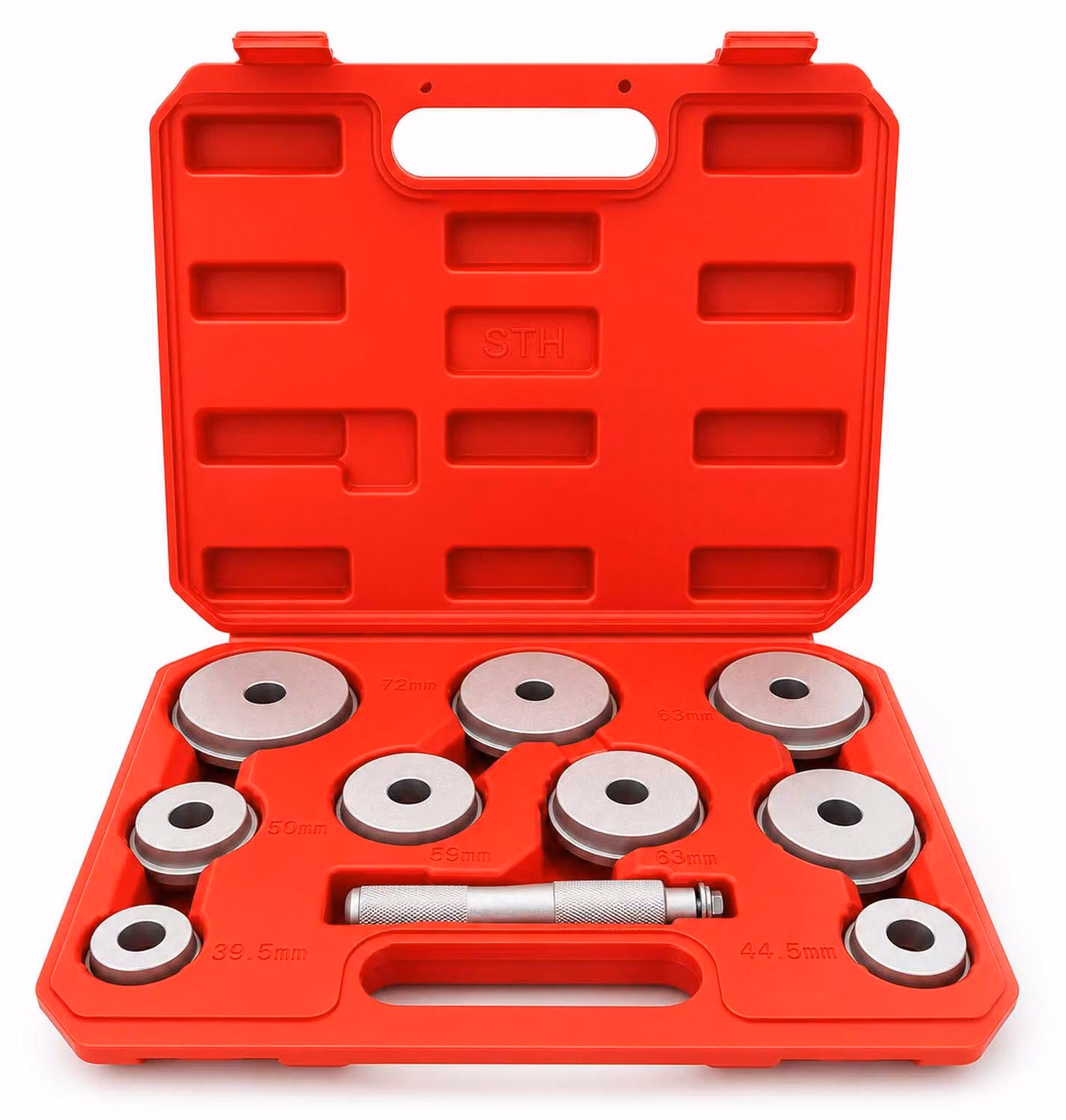 Set-kit attrezzi per cuscinetti ruota, strumenti estrattori dai mozzi ruota, 10 pezzi Gebo Tools