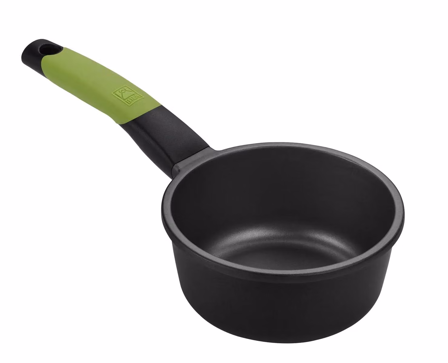 Casseruola in alluminio antiaderente per induzione con un manico, diam. 16cm