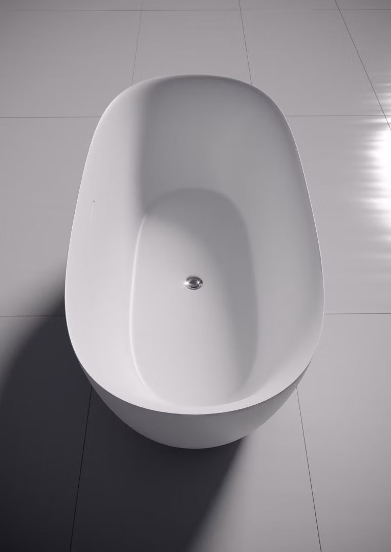 RIHO Alpha baignoire en pose libre, 170x80x58cm, blanc brillant, B092001005, B092001005