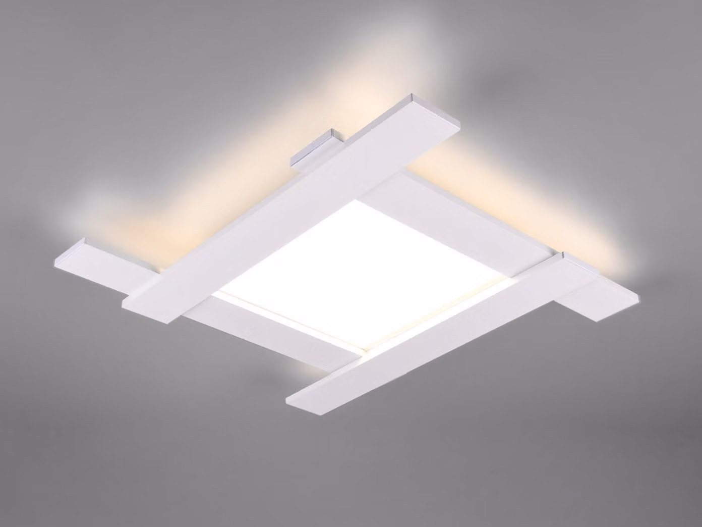 Plafoniera Trio LED bianco opaco