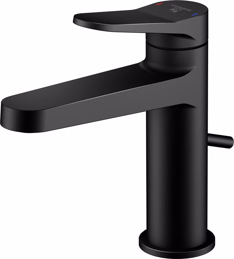 Steinberg Série 340 Mitigeur de lavabo, saillie 126mm, avec garniture découlement, 3401000S, 3401000S