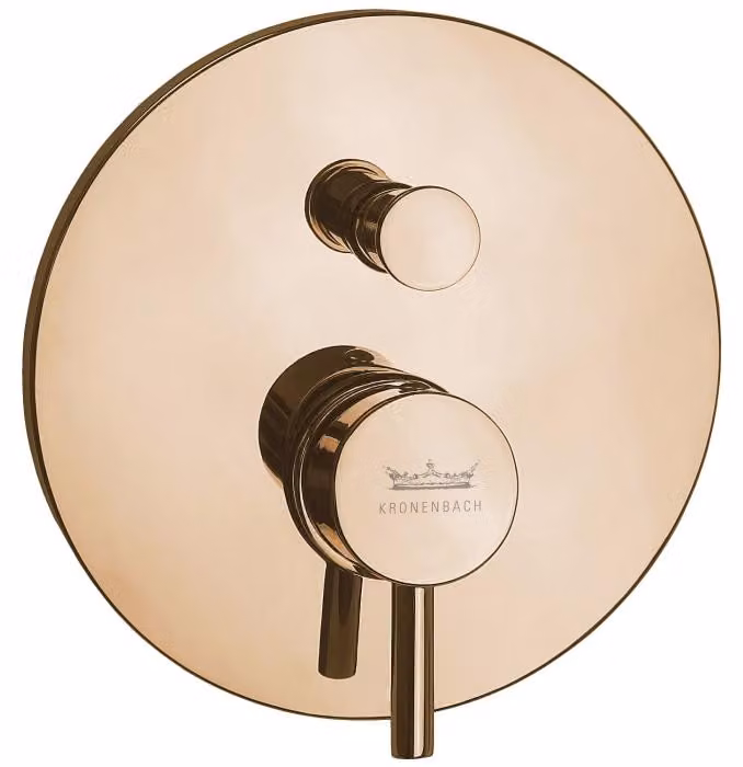 Miscelatore per vasca da bagno da incasso Kronenbach Lima 2.0, finitura rosa oro
