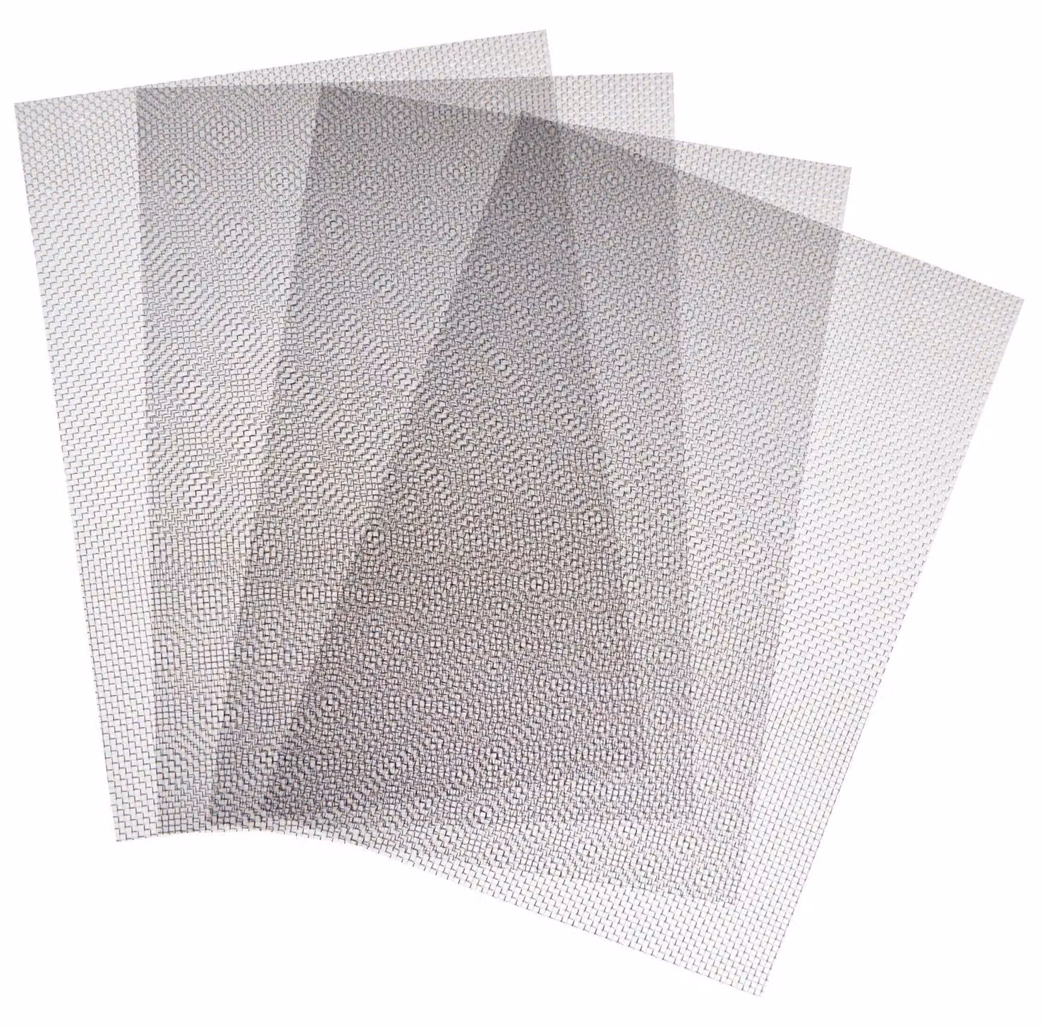 Rete metallica in acciaio inossidabile, maglia 20, dimensioni 300x210 mm, confezione da 4 pezzi