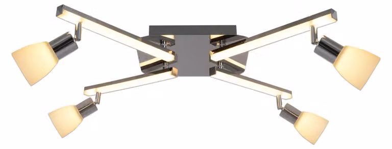 Näve - Plafoniera LED, Ibiza, dimensioni: l: 68cm; l: 25cm; h: 22cm; 1233442
