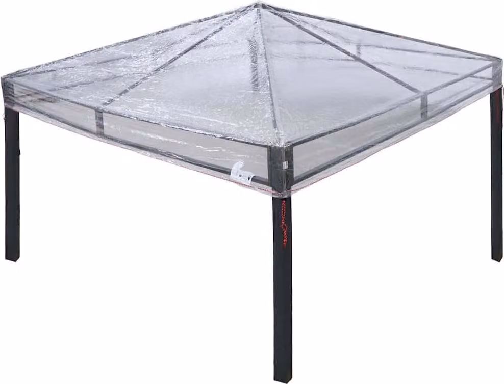Sostituzione Copertura Gazebo 300 x 300 x 26 cm Trasparente PVC