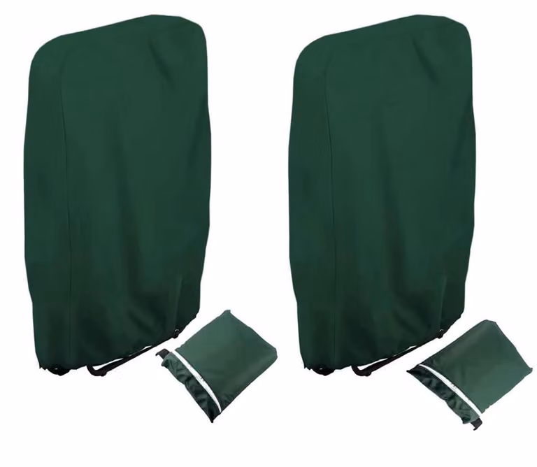 Copertura protettiva per sedie pieghevoli, confezione da 2, dimensioni 110x71x34 cm, tessuto Oxford 420D, impermeabile e resistente al vento