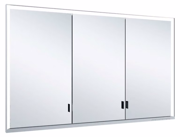 KEUCO Royal Lumos armoire de toilette encastrable 3 portes, porte longue, 1200mm, 14335172301, 14335172301