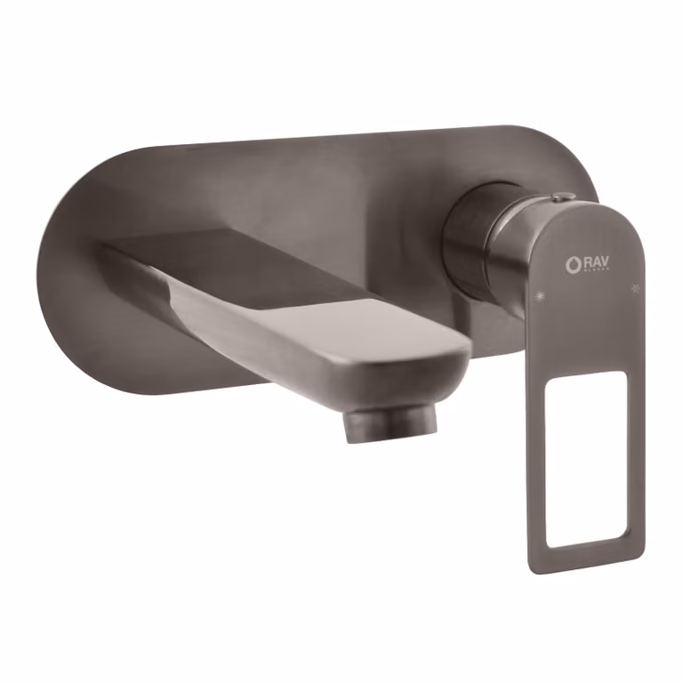 Slezák-RAV Miscelatore da incasso per lavabo NIL - grigio metallo, Colore: GRIGIO METALLO - spazzolato opaco