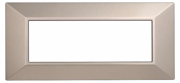 ETTROIT AN90608 Placca Piramide 6P Colore Titanio Compatibile Con Bticino Axolute
