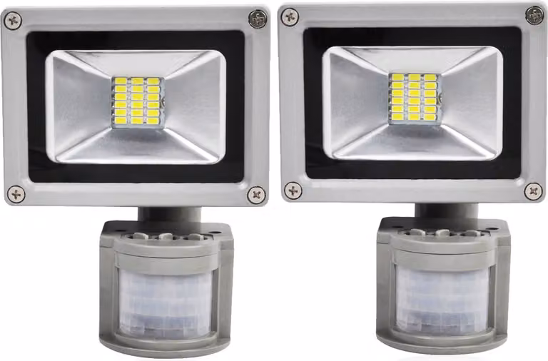 Greenmigo 2 pezzi 20W LED proiettore da esterno SMD lampada IP65 impermeabile sensore di movimento proiettore