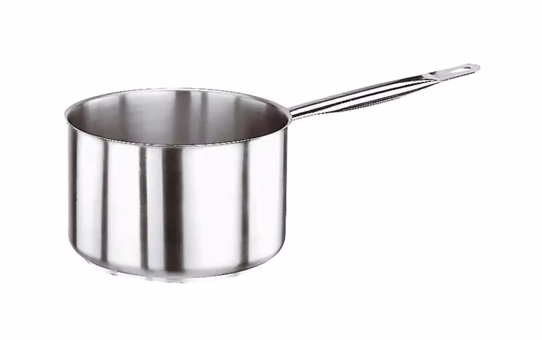 Casseruola Alta Serie 1000 in acciaio inox con un manico per induzione, diam.18cm